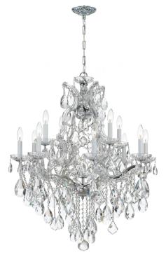 Crystorama - 4413-CH-CL-S - Maria Theresa - 13 Light Chandelier - Polished Chrome