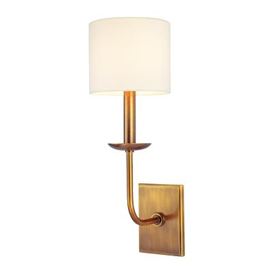 One Light Wall Sconce - Aged Brass