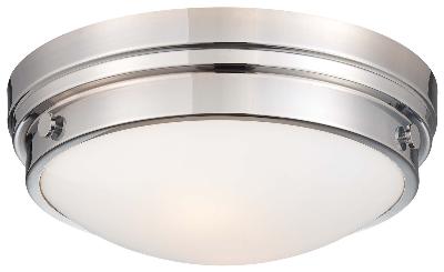 Two Light Flush Mount - Chrome