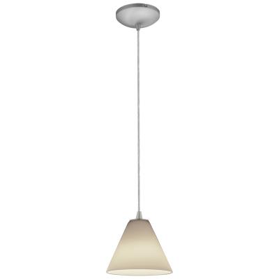 Access - 28004-1C-BS/WHT - Martini - One Light Pendant - Brushed Steel