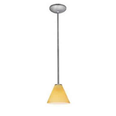 Martini - One Light Pendant - Brushed Steel