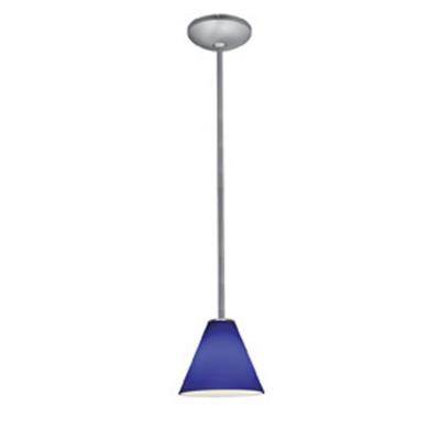 Martini - One Light Pendant - Brushed Steel