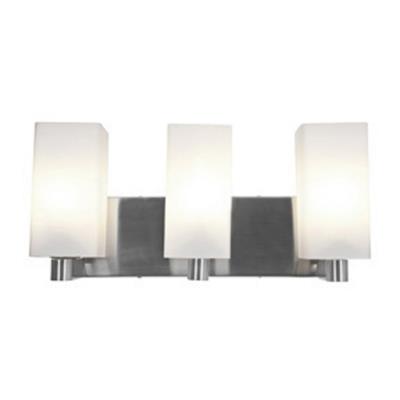 Access - 50177-BS/OPL - Archi - Three Light Vanity - Brushed Steel