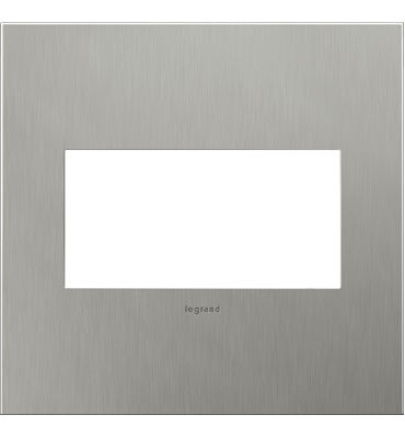 Legrand - AWC2GBS4 - Adorne - Wall Plate - Brushed Stainless Steel