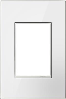 Legrand - AWM1G3MW4 - adorne - One-Gang-Plus Screwless Wall Plate - Mirror White