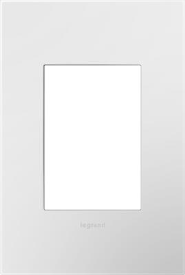 Legrand - AWP1G3WH4 - adorne - One-Gang-Plus Screwless Wall Plate with Microban - Gloss White