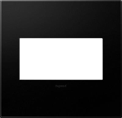 Legrand - AWP2GGR4 - adorne - Two-Gang Screwless Wall Plate with Microban - Graphite