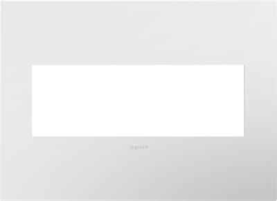 Legrand - AWP3GWH4 - adorne - Three-Gang Screwless Wall Plate with Microban - Gloss White