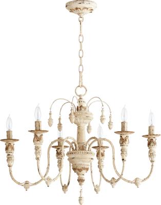 Quorum Canada - 6316-6-70 - Salento - Six Light Chandelier - Persian White