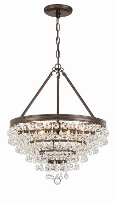 Crystorama - 136-VZ - Calypso - Six Light Chandelier - Vibrant Bronze