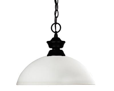 One Light Pendant - Matte Black