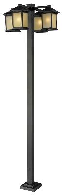 Four Light Outdoor Post Mount - Oil Rubbed Bronze