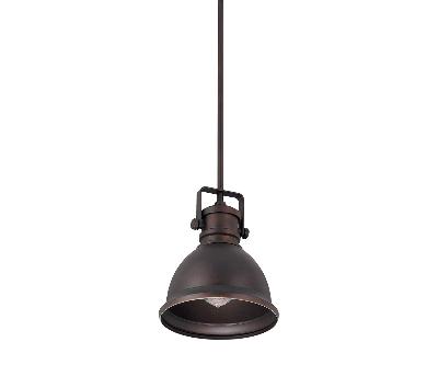 One Light Pendant - Burnished Bronze