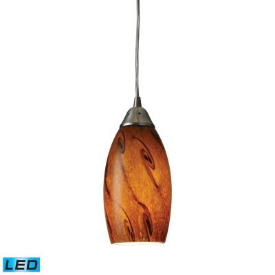 ELK Home - 20001/1BG-LED - Galaxy - LED Mini Pendant - Satin Nickel