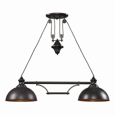 ELK Home - 65150-2 - Farmhouse - Two Light Linear Chandelier - Oiled Bronze