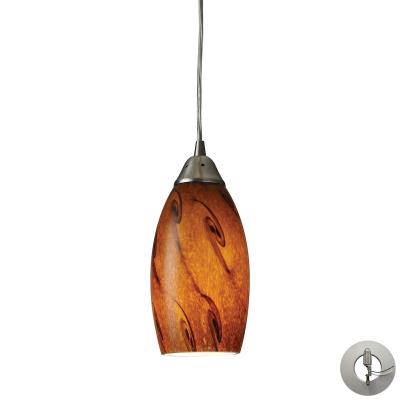 One Light Mini Pendant - Satin Nickel