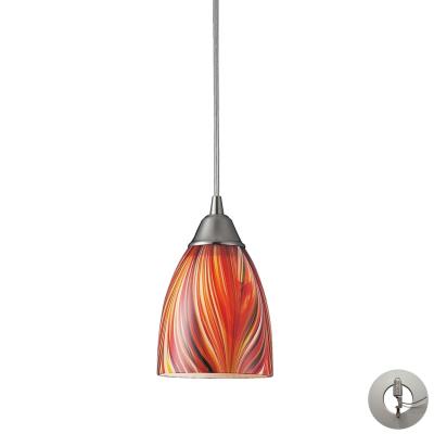 One Light Mini Pendant - Satin Nickel