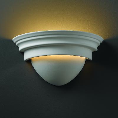 Justice Designs - CER-1005-BIS - Ambiance - Wall Sconce - Bisque