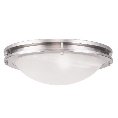 Three Light Ceiling Mount - Brushed Nickel