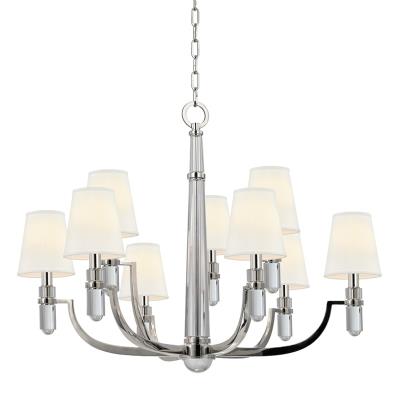 Hudson Valley - 989-PN-WS - Dayton - Nine Light Chandelier - Polished Nickel