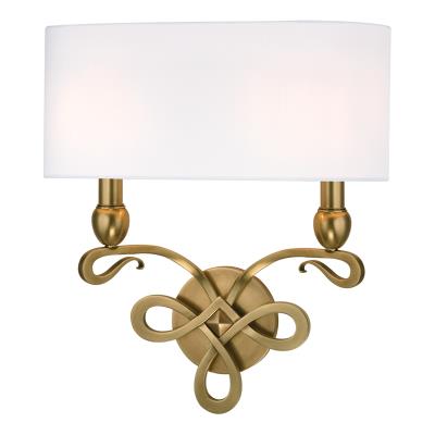 Two Light Wall Sconce - Aged Brass