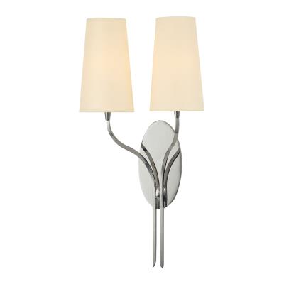 Two Light Wall Sconce - Polished Nickel