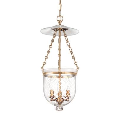 Hudson Valley - 252-AGB-C2 - Hampton - Three Light Pendant - Aged Brass