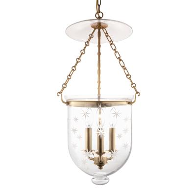 Hudson Valley - 254-AGB-C3 - Hampton - Three Light Pendant - Aged Brass