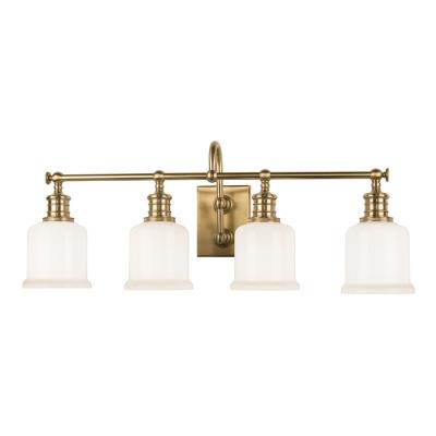 Four Light Bath Bracket - Aged Brass