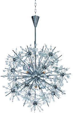 Starfire - 11 Light Chandelier - Polished Chrome