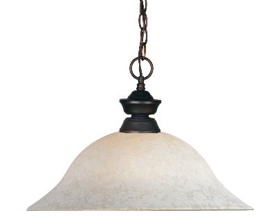 One Light Pendant - Olde Bronze