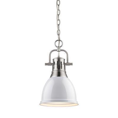 Golden - 3602-S PW-WH - Duncan PW - One Light Pendant - Pewter