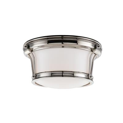 Two Light Flush Mount - Polished Nickel