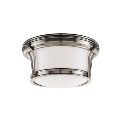 Two Light Flush Mount - Satin Nickel