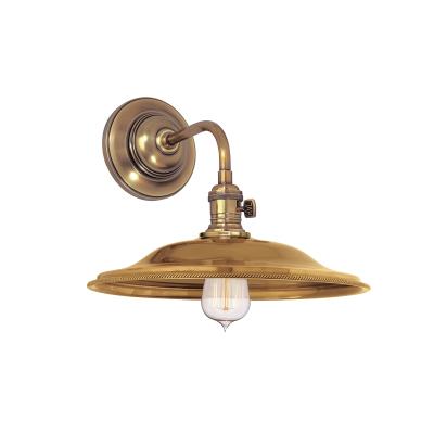 One Light Wall Sconce - Aged Brass