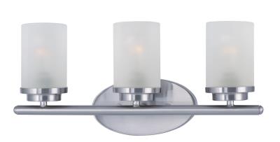 Three Light Bath Vanity - Satin Nickel