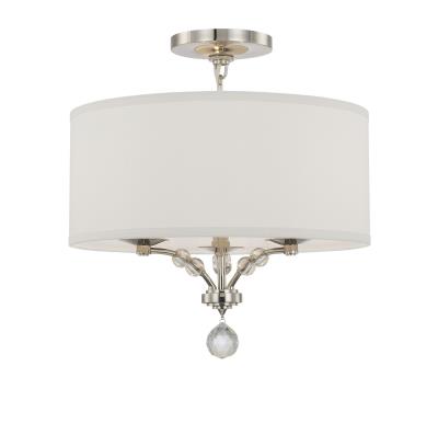 Crystorama - 8005-PN_CEILING - Mirage - Three Light Semi Flush Mount - Polished Nickel