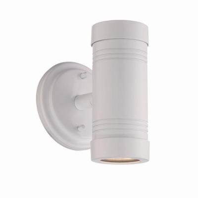 Lumen Nation Acclaim Lighting 7692wh Mr16 Cylinders Two Light Outdoor Wall Mount Gloss White