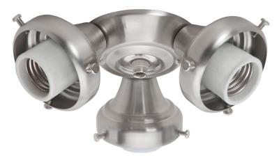 Three Light Fitter - Brushed Nickel