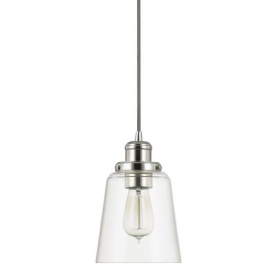 One Light Pendant - Polished Nickel