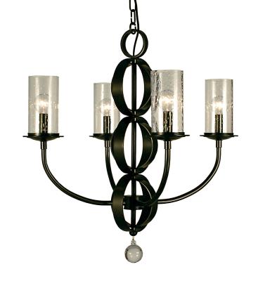 Framburg - 1044 MB - Compass - Four Light Chandelier - Mahogany Bronze