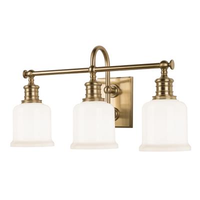 Three Light Bath Bracket - Aged Brass