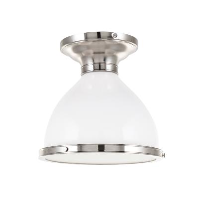 Hudson Valley - 2612-SN - Randolph - One Light Semi Flush Mount - Satin Nickel