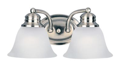 Two Light Bath Vanity - Satin Nickel