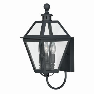 Vaxcel - T0079 - Nottingham - Three Light Outdoor Wall Mount - Textured Black