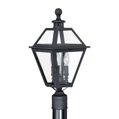 Vaxcel - T0082 - Nottingham - Three Light Outdoor Post Mount - Textured Black