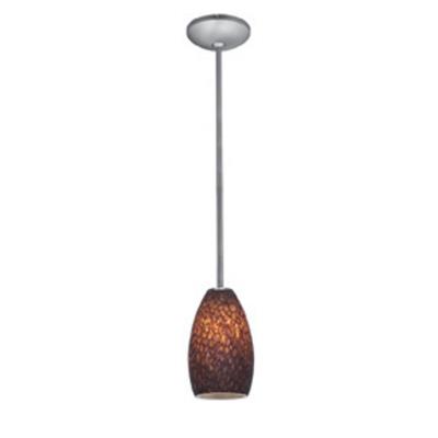 Champagne - One Light Pendant - Brushed Steel