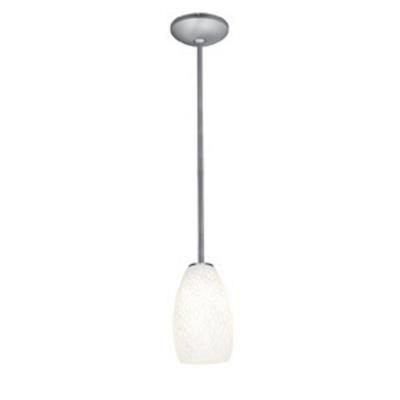 Access - 28012-1R-BS/WHST - Champagne - One Light Pendant - Brushed Steel