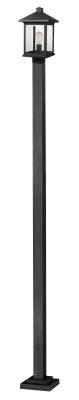 One Light Outdoor Post Mount - Black