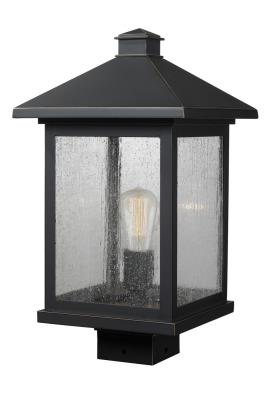 One Light Outdoor Post Mount - Oil Rubbed Bronze